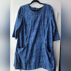 Seasalt Cornwall Blue Hawaiian Floral Tunic Dress Boutique 16